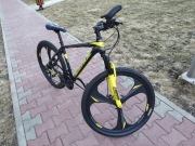 Nowy rower MTB 27.5" czarno-żółty, hamulce tarczowe