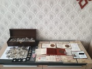 Ponad 5 kg monet - medale - legitymacje - 45 banknotów - PRL