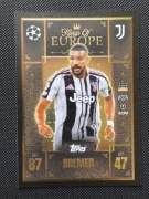 Match Attax EXTRA 2026 BREMER nr.245 ( Juventus  ) KINGS OF EUROPE
