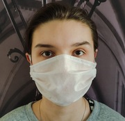 Maseczki ochronne dwuwarstwowe z fizeliny-10szt.