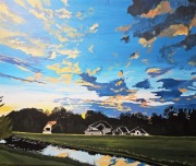 Odcienie Kaczawy, obraz akrylowy