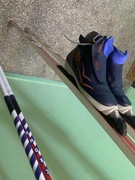 Komplet biegowy Narty Fischer 200cm SNS PROFIL + buty Meindl r40 +  KIJE