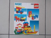 LEGO BASIC 540 INSTRUKCJA ROK 1985 