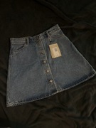 Dżinsowa spódniczka z guzikami – nowa z metką, rozmiar 38 (M)