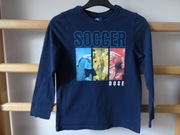 GT_ bluzka z długim rękawem __ granatowa__  r. 134