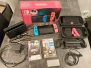 Nintendo Switch Zestaw (Akcesoria/2 Gry)