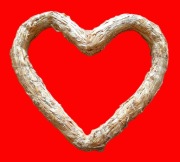 SERCE z suszu do wyrobu wiązanek, stroików 37cm x 35cm