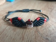 Bransoletka charms tort torcik mufinka skrzydła hand made