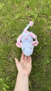 Smok na szydełku, maskotka handmade, 47 cm