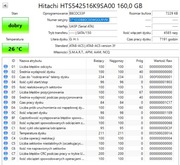 Hitachi HTS542516K9SA00 160,0 GB