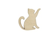 Scrapki drewniane, piesek, kotek, korona, 10 szt 