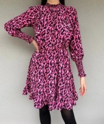 Savida sukienka panterka XS S wzór print