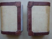 Śliczne podpórki do książek - marmur i skóra