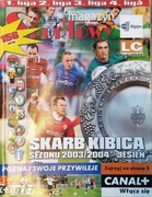 Skarb Kibica 2003/04 jesień polska składy od Ekstraklasa do 3 liga składy