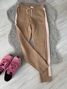 Spodnie dresowe damskie 12 lat XS/S beżowe wełna bawełna