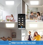 Lampa sufitowa LED, ściemniana, App Smart, panel LED 