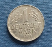 Moneta Niemcy 1 Marka Deutschemark 1974 RFN