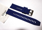 SILIKON PASEK 22mm BLUE Nurek Wodoodporny Granatowy Nurkowanie 
