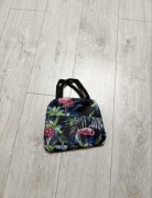 Torba termiczna nowa Czarna w flamingi