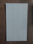 Zaślepka samoprzylepna 20mm biała op 50 arkuszy po 24szt