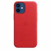 APPLE LEATHER MHK73ZM/A CASE IPHONE 12 MINI SCARLET ORYGINALNA PLOMBA