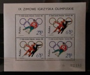 Blok 41 Fi: 1314 + 1316**. IX Zimowe Igrzyska Olimpijskie Innsbruck 1964.