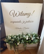 Tablica powitalna ślubna-tylko odbiór osobisty !
