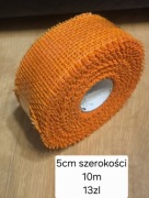 Taśma jutowa pomarańczowa 5 cm 10 m wstążka jutowa dekoracyjna