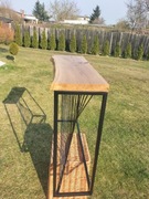 Konsola ,salon ,Barber,loft,dąb, stolik