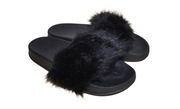 Klapki damskie z futerkiem ZD800,r.39