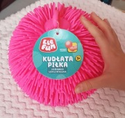 Kudłata piłka zabawka sensoryczna gniotek antystresowy