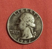 Quarter Dollar Waszyngton 1967 usa