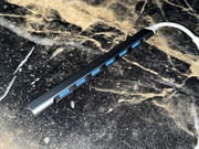 Hub USB-C / Adapter wieloportowy – 7x USB 3.0 – kolor szary