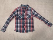 Kolorowa elegancka bawełniana koszula w kratkę ćwieki Cool Club 146 j. nowa