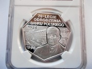 300000 zł 1994 70 Lecie Odr. Banku Polskiego, NGC PF69 UC