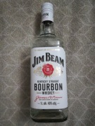 Pusta butelka po whiskey burbon Jim Beam White Label 1 l bourbon