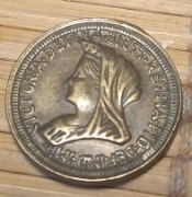 1/2 suwerena 1893-1901 W.Brytania kopia