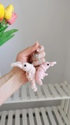 Krewetka na szydełku, brelok, zawieszka handmade 