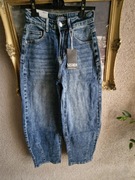 Spodnie damskie jeansowe M.Sara balony XS/S