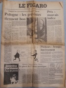 Le Figaro z 1980r z artykułami przemian w PRL.