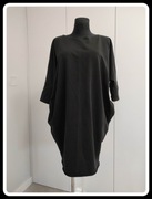 Czarna sukienka tunika na czas ciąży i nie tylko 42 XL