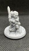 Hobbit kobieta, figurka rpg druk 3d, podstawka 25 mm