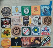 20 podkładek pod piwko WITNICA HEVELIUS 10,5 ZŁOTE LWY SIERPC VAN PUR itp.