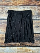 Zizzi czarna spódnica damska midi w groszki rozmiar L XL plus size zima