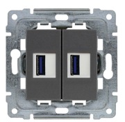 ŁADOWARKA USB 3.0 PODWÓJNA 5V 2A, BEZ RAMKI