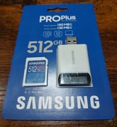 Samsung 512GB SDXC PRO Plus 180MB/s z czytnikiem USB 3.0 