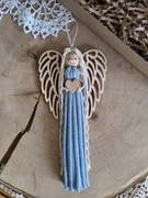 Aniołek Anioł stróż makrama zawieszka 