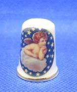 Naparstek Kolekcjonerski Porcelanowy - Aniołek Cherubin 