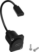 Adapter 100W USB3.1 Typ C Żeński Złącze Zwierające Gniazdo Montażowe