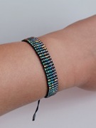 Bransoletka z koralików szklanych regulowana